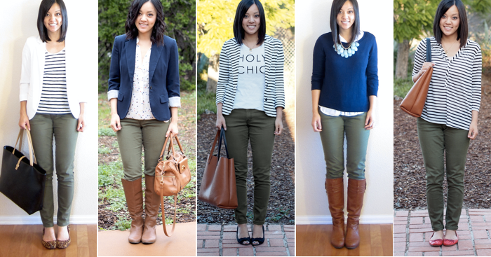 Putting Me Together: How to Wear Olive Skinny Jeans - 15 Ways